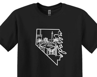 Las Vegas Shirt, Nevada Shirts, Las Vegas Trip Shirt, State Map Shirts, Travel Shirt, Nevada Gifts, , Las Vegas Shirts, Las Vegas Gifts