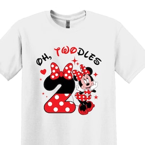 Oh Twodles verjaardagsshirt, Disney verjaardagsfeestje, 2e verjaardagscadeau, Disneyland verjaardagsreis, verjaardag prinses, 2e verjaardag shirt
