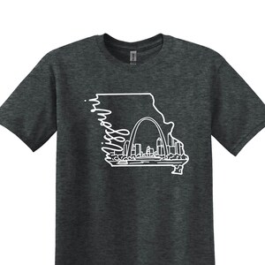 Missouri State Shirt, State Map Shirts, State of Missouri Shirt, Travel Shirt, Missouri Shirt, Missouri Gifts, Missouri State Map Tee
