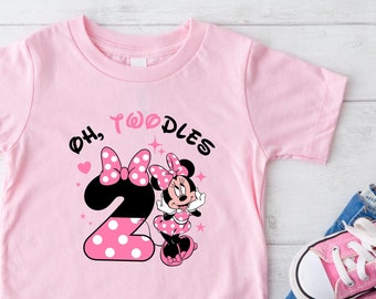 Oh Twodles Birthday Shirt, Disney Birthday Party, 2nd Birthday Gift, Disneyland Birthday Trip, Birthday Princess, 2nd Birthday Shirt