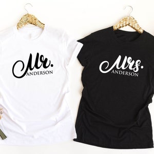 Matching Couple Shirts, MR. and MRS. T-Shirts, Personalized Couple Shirts, His and Hers, Couple Shirts, Anniversary Shirts, Wedding Gift