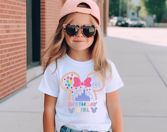 Disney Birthday Girl Shirt, Disneyland Family Trip Tee