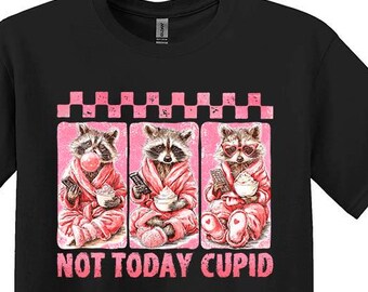 面白いアライグマのバレンタインデーシャツ、皮肉なバレンタインギフト