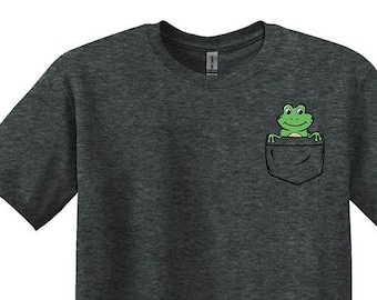 Pocket Frog Shirt, Funny Frog Lover Tee