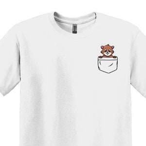 Beaver Pocket Shirt, Funny Beaver Shirts, Cute Beaver Shirts, Beaver Lover Shirts,Beaver Birthday Gifts, Gift for Her