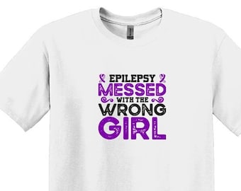 Epilepsy Awareness Shirt, Purple Ribbon Tee, Motivational Gift