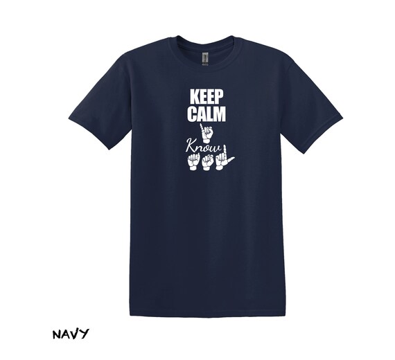 Keep Calm And Sign On Asl American Sign Language T-Shirt Keep Calm And Sign On Asl American Sign Language T-Shirt