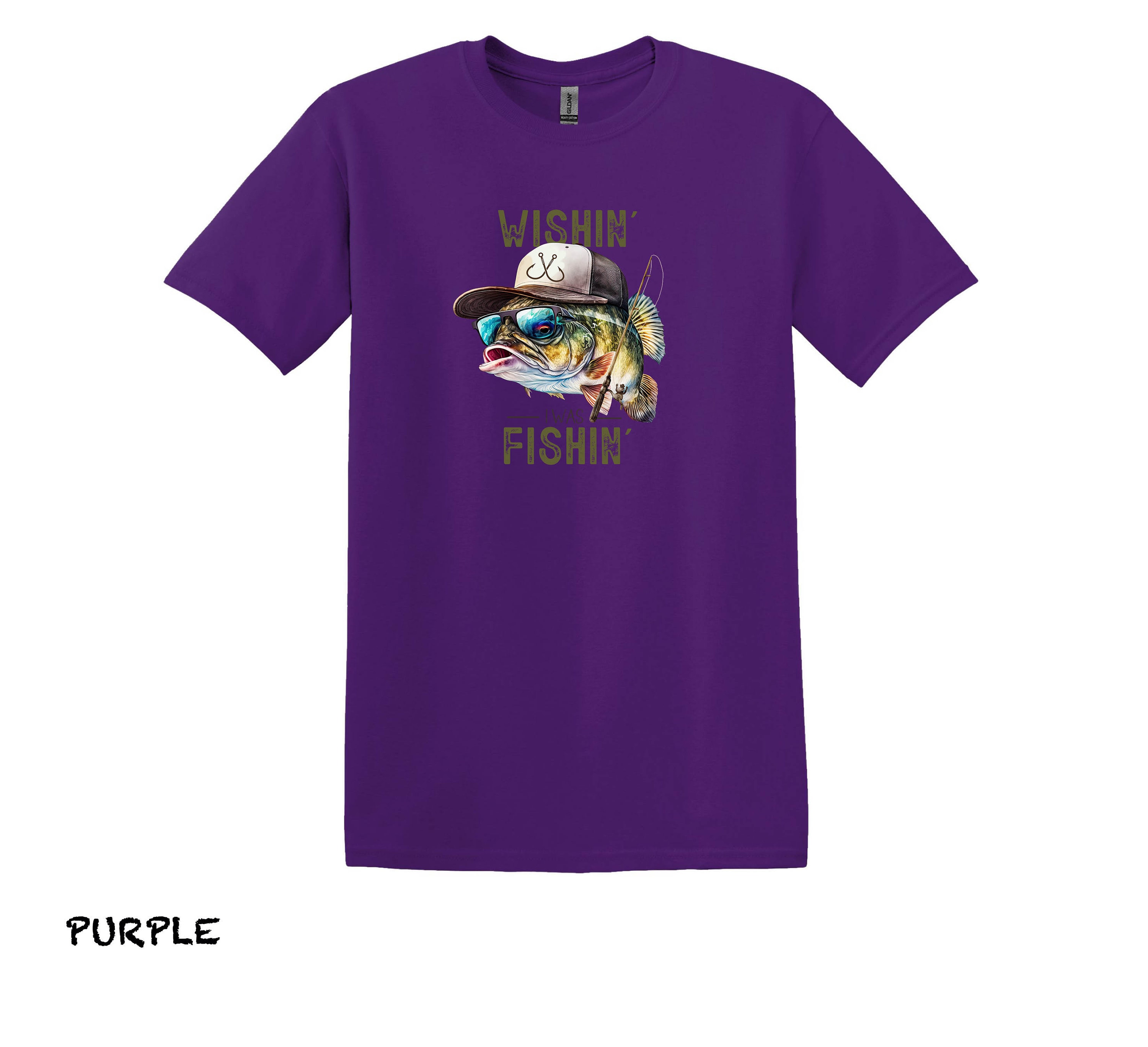 Wishin I Was Fishin Tshirt, Funny Fishing Shirt,fishing Shirt, Fishing Gift for Men,dad