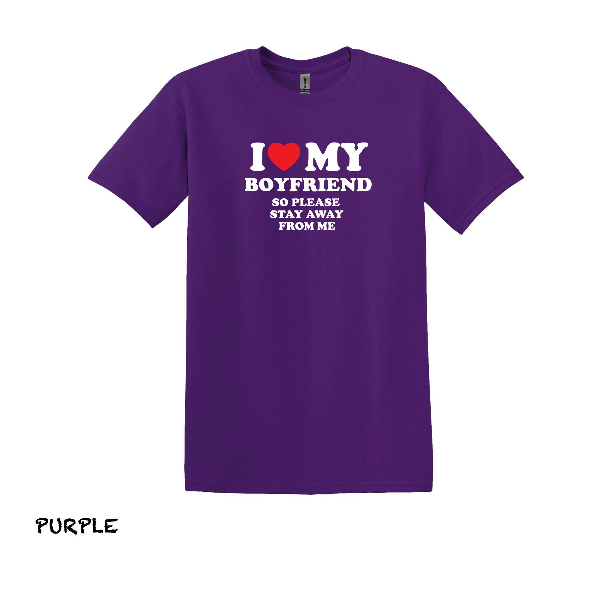 I Love My Boyfriend Funny T-shirt, Girlfriend Gift - Etsy