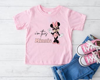 Soy esta camiseta de cumpleaños de Minnie Mouse, viaje a Disneyland
