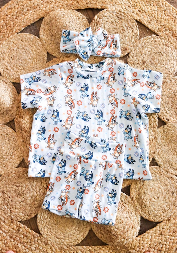 Adorable Blue Heeler Dog Inspired Outfit for Baby Girls Etsy Canada