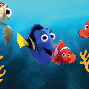Nemo Props | Backdrop Decor | Coroplast Cutouts | Birthday | NO stands included