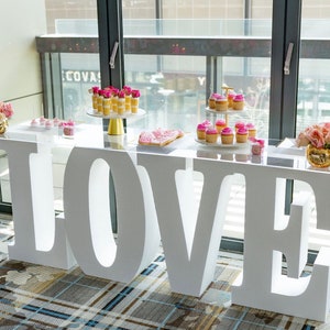 Love Letters | 30" tall and 8 deep | Engagements| Wedding | Couples Table | Dessert Table