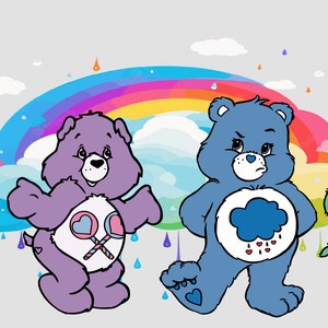 Care Bear Props | Backdrop Decor | Coroplast Cutouts | Girl Birthday | NO stands included