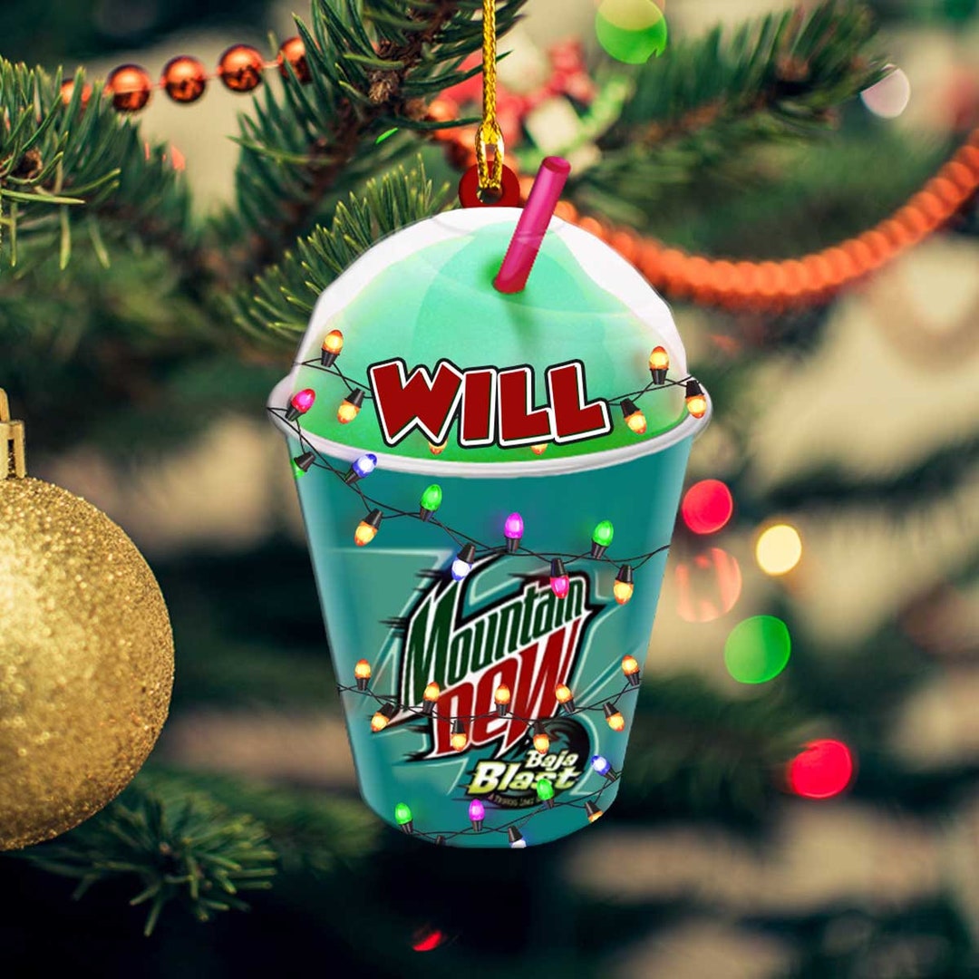 Baja Blast Ornament Mountain Dew Ornament Taco Bell - Etsy