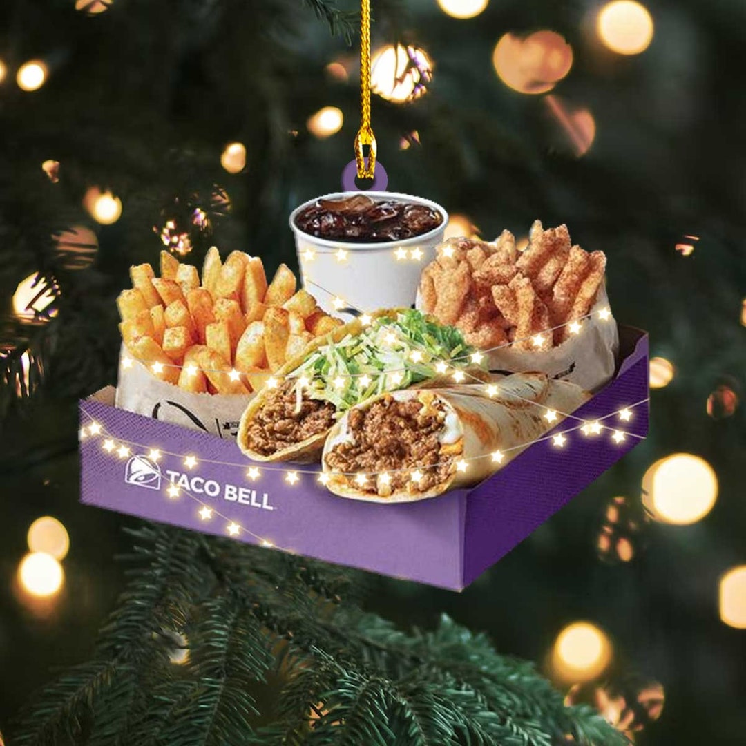 Fast Food Ornament Christmas Ornament Taco Decor Tree Decor - Etsy