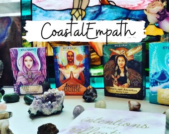 Engelenorakelkaart lezen, gepersonaliseerde spirituele begeleiding, op geloof geïnspireerde intuïtieve lezing, digitale levering