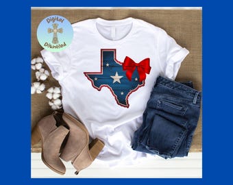 Texas Flag Bow PNG, Rustic Texas Bow PNG, Western Cowgirl Sublimation Design, Texas Flag Digital Download, Rodeo PNG, Printable Clipart