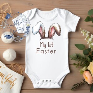 My 1st Easter Bunny Ears PNG: Baby Shirt Design (Digital Download)