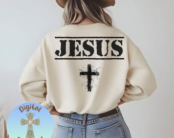 Imagen PNG de la Cruz de Jesús, diseño de sublimación de la fe cristiana, imágenes prediseñadas para camisetas religiosas, descarga digital de versículos bíblicos inspiradores.