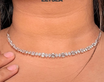 種類多数！テニスネックレス シルバー ゴールド ローズゴールド ステンレス テニスチェーンネックレス 幅3mm ゴールド 18KGP 45cm/50cm