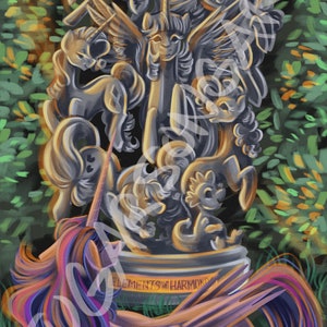 MLP Twilight Statue Elements of Harmony Wallpaper Digital Download