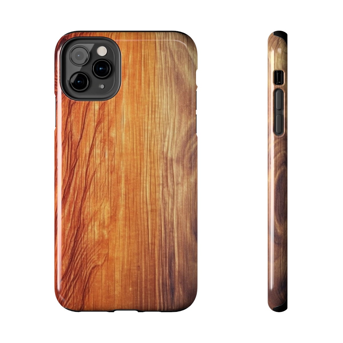 DELUXE TOUGH Case Wood Grain iPhone iPhone 14 iPhone 13 Phone Case