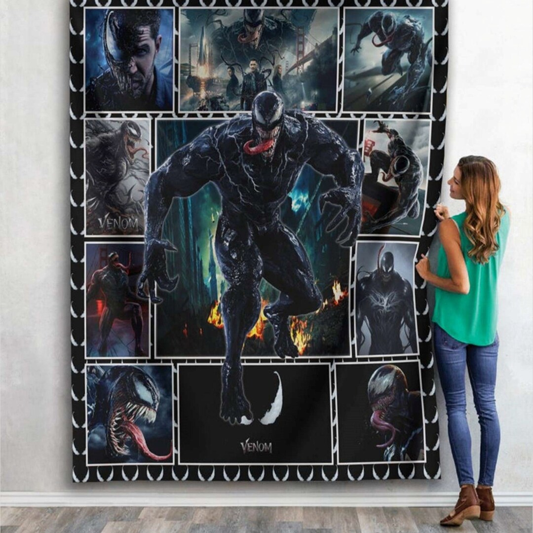 Venom Venom Lover Marvel Fan Quilt Blanket Etsy
