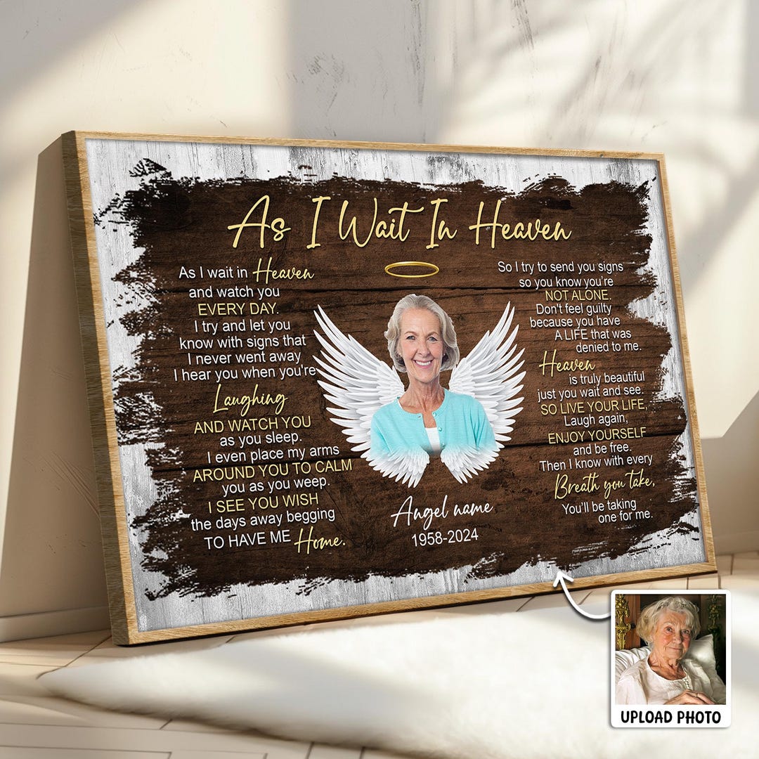 DIGIKAZZ Personalized Memorial Remember Me Poem Canvas Angel Wings And  Feathers Canvas Sympathy Gifts For Loss Of Loved Ones In Memory Of Loved  One Gifts On Christmas (Remember Me 3 Memorial Canvas, image size:1080x1080