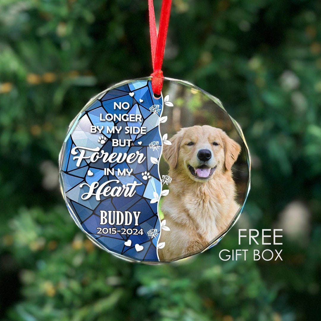 Personalized Dog Christmas Crystal Ornament for Pet Lovers, Forever in ...
