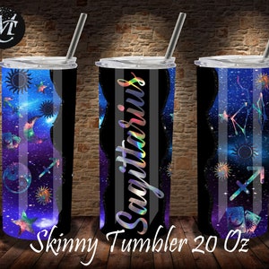 Schütze Becher, dünner Becher Wrap, 20 Unzen dünner Becher, Sublimation Vorlage, Schütze Vorlage, Sternzeichen Becher, Schütze
