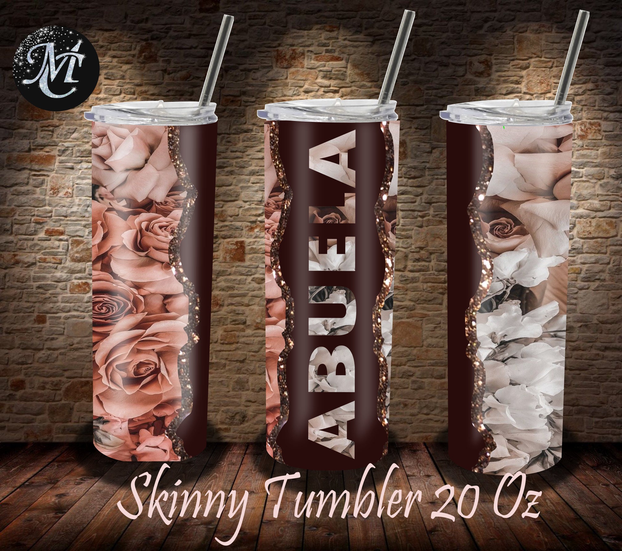 Abuela Tumbler, Skinny Tumbler Wrap Svg, 20Oz Skinny Tumbler, Sublimation Abuela, Abuela Template, Abuela Tumbler, Abuela Png, Mother s Day