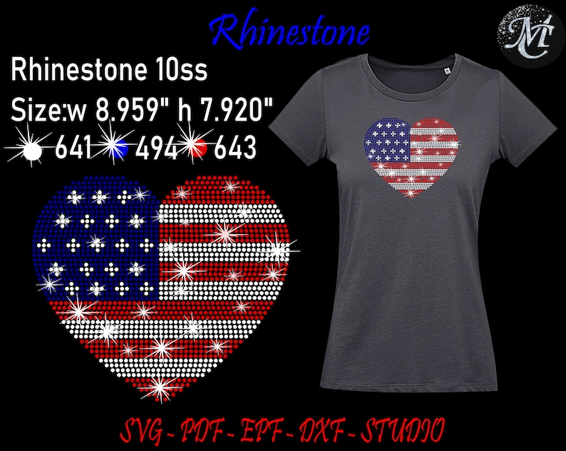 Usa Rhinestone, Usa Flag Rhinestone, Independence Day Rhinestone ...