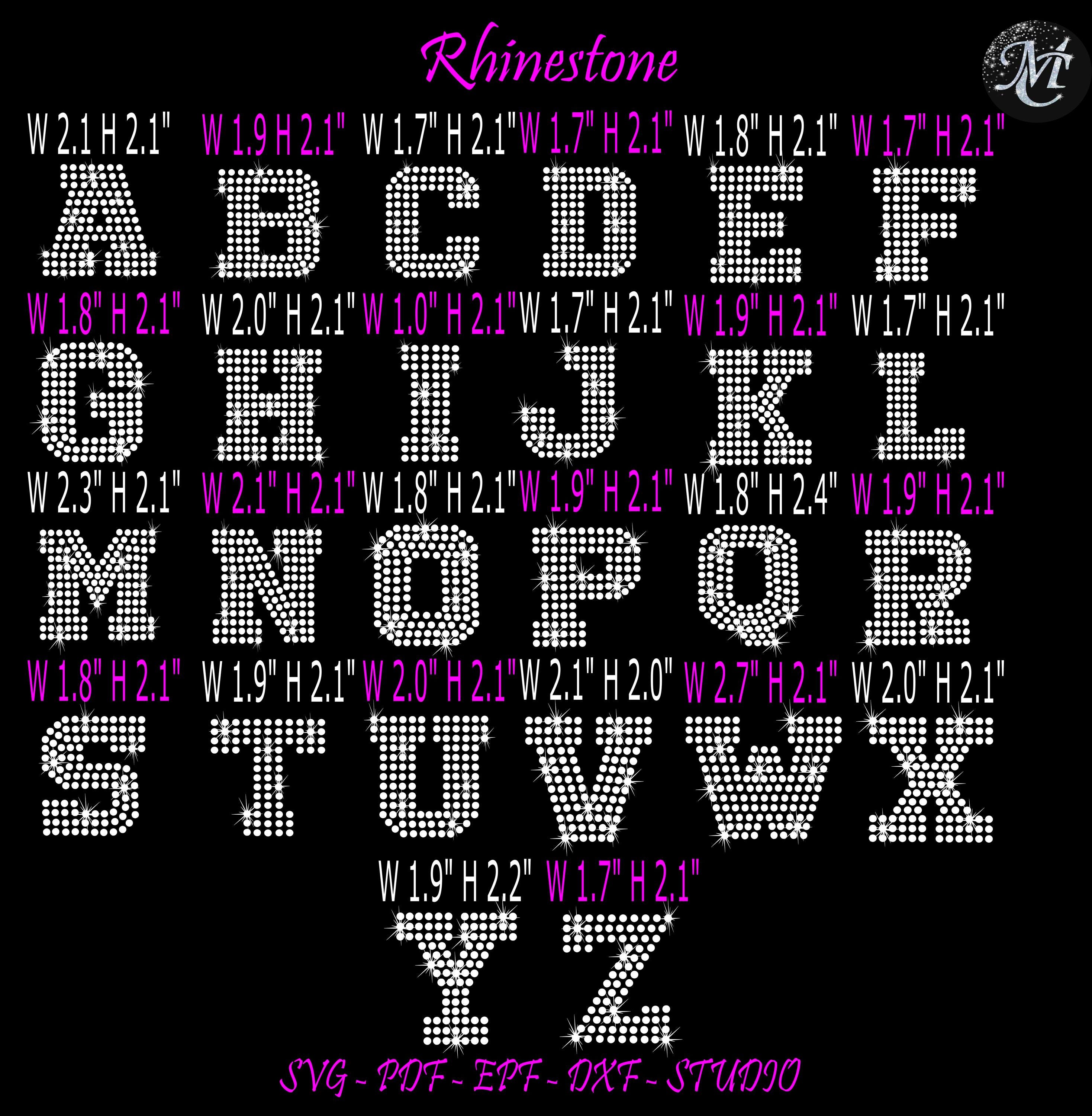 Alphabet Rhinestone Bundle, University Rhinestone, University Alphabet ...