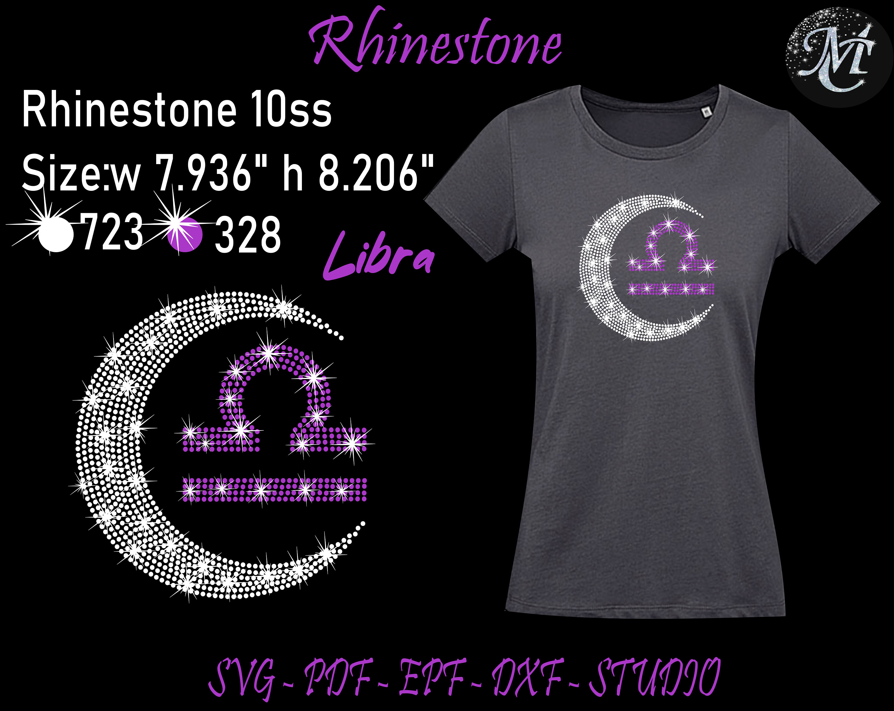 Libra Rhinestone Libra Rhinestone, Libra Svg, Rhinestone Svg, Zodiac Signs Rhinestone ...