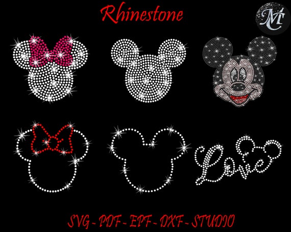 Bundle Mouse Rhinestone, Mouse Svg, Mouse Rhinestone, Rhinestone Svg, Rhinestone Template, Rhinestone, Mouse Template,