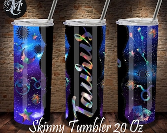 Taurus Tumbler, Skinny Tumbler Wrap Svg, 20 Oz Skinny Tumbler, Sublimation Template, Taurus Template, Zodiac Tumbler, Taurus Png, Taurus