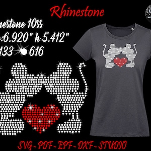 Piedra de Rin del ratón, Piedra de Rin del amor, Piedra de Rin del corazón, Piedra de Rin del Día de San Valentín, Día de San Valentín Svg, Piedra de Rin Svg, Amor Svg, Corazón Svg