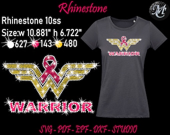 Rhinestone raka piersi, Rak piersi Svg, Rhinestone Svg, Szablon Rhinestone, Rhinestone raka, Rhinestone świadomości, Svg świadomości