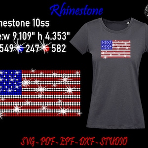 Bandera de EE.UU. Rhinestone, Usa Rhinestone, Rhinestone Svg, Plantilla de Rhinestone, Usa Svg, Usa Flag Svg, Archivo Rhinestone, Día de la Independencia Svg, Usa