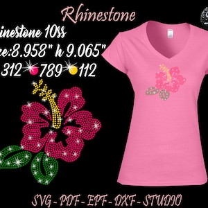 Hibiskus Rhinestone, Hibiskus-Svg, Rhinestone-Svg, Rhinestoneschablone, Strasssteine, Hibiskusschablone, Blumen Rhinestone, Blumen-Svg,
