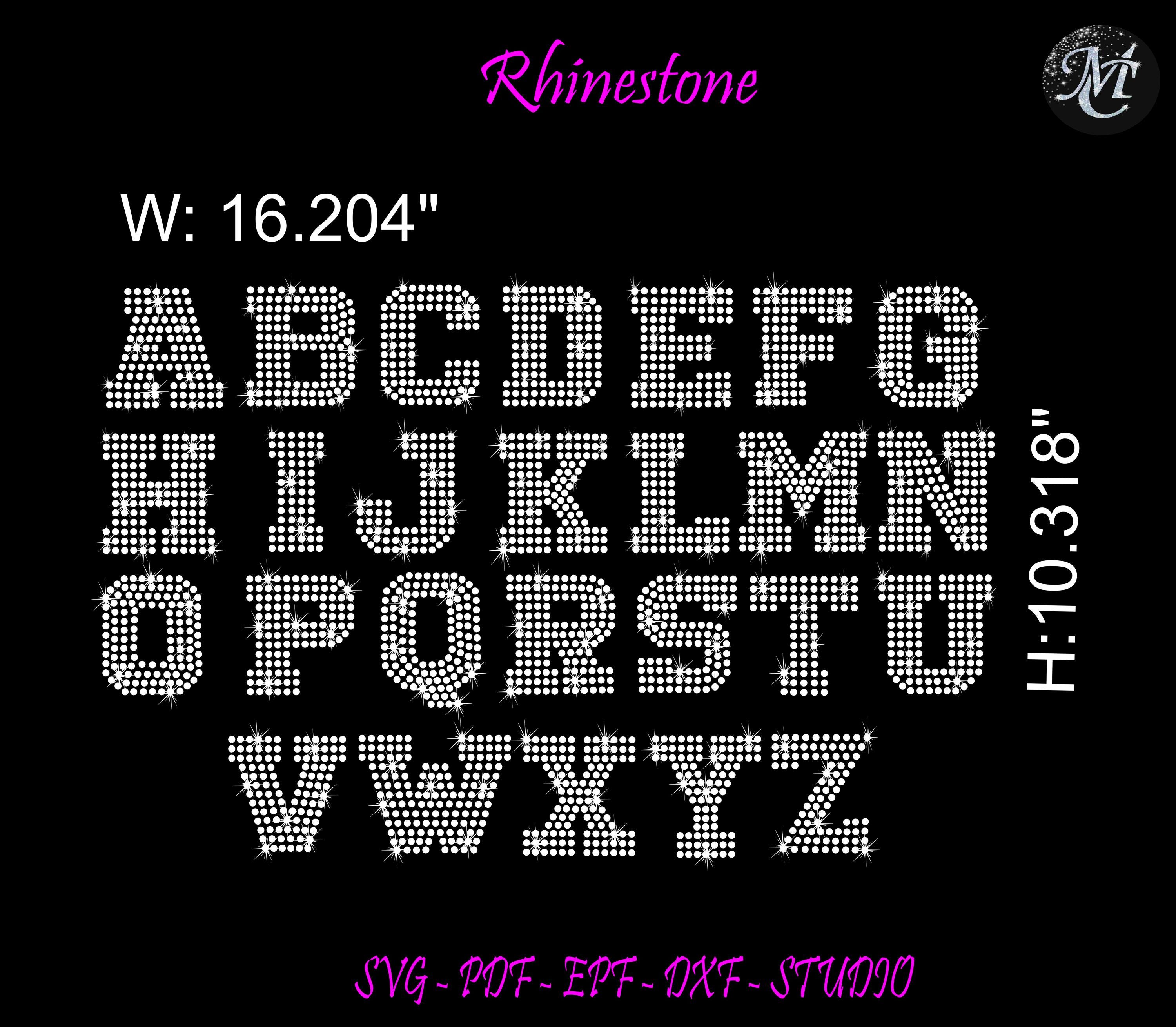 Alphabet Rhinestone Bundle, University Rhinestone, University Alphabet ...