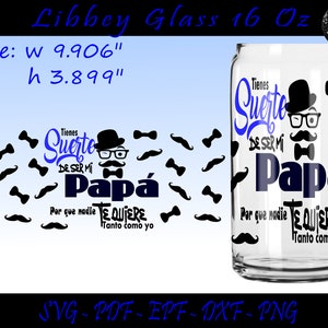 16 オンス Libbey 缶ガラスラップ、父の日 SVG、お父さん SVG、Libbey ガラス 16 オンス SVG、タンブラー テンプレート、父の日タンブラー、Libbey ガラス、お父さん