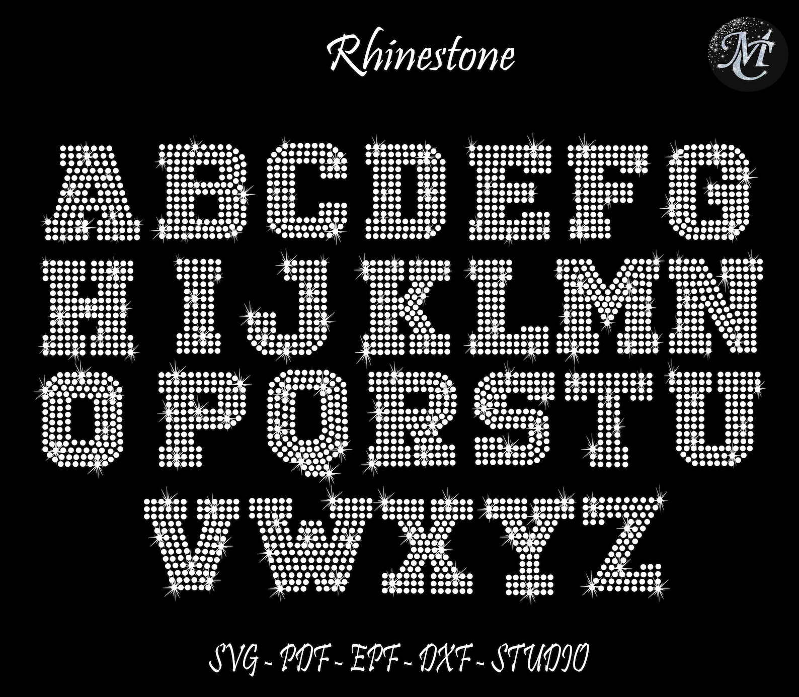 Alphabet Rhinestone Bundle, University Rhinestone, University Alphabet ...