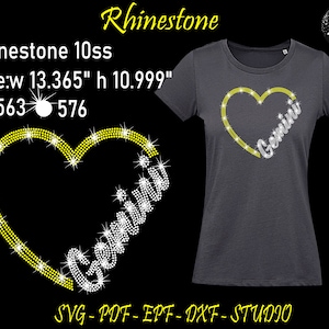 Strass de Gêmeos, Svg de Gêmeos, Modelo de Gêmeos, Strass Svg, Signos do Zodíaco Svg, Camisa de Gêmeos, Strass dos Signos do Zodíaco, Camisa de Strass