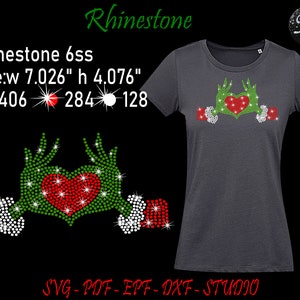 lllᐅDefine Naughty Rhinestone grinch - Christmas template files