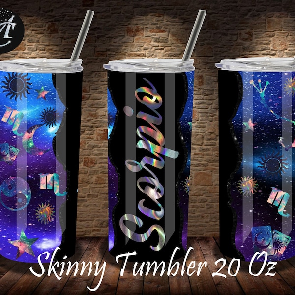 Scorpio Tumbler, Skinny Tumbler Wrap Svg, 20 Oz Skinny Tumbler, Sublimation Template, Scorpio Template, Zodiac Tumbler, Scorpio Png, Scorpio