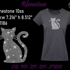 Katze Strass, Katze SVG, Katze Vorlage, Strass SVG, Strass Vorlage, Katzen SVG, Strass Dateien, Katze geschnitten Datei, Katze, Strass