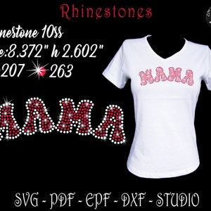 Mama Rhinestone, Mama Svg, Mama Rhinestone, Dzień Matki, Mama Svg, Dzień Matki Rhinestone, Rhinestone Svg, Szablon Rhinestone, Rhinestones