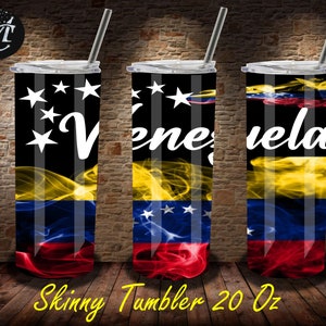 Gobelet Venezuela, Svg d'enveloppe de gobelet skinny, gobelet skinny 20 oz, Sublimation Venezuela, modèle Venezuela, gobelet Venezuela, Venezuela Png